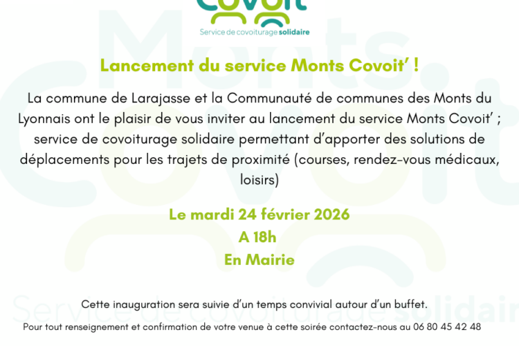communication monts covoit' larajasse réseaux sociaux