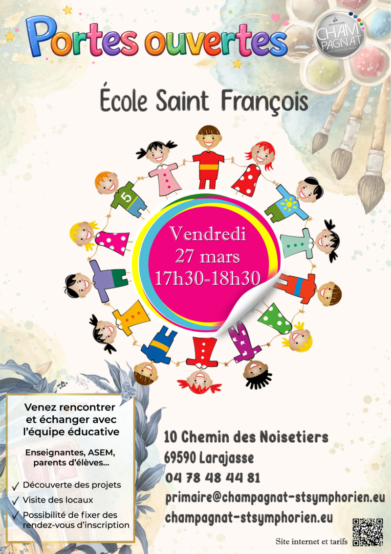 ecole saint francois jpo affiche